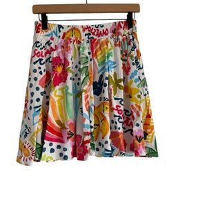 Farm Rio Fruit Dream Linen Mini Skirt Size Medium